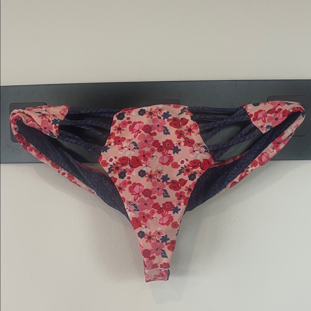 Beach Bunny Pink Floral Bikini Bottom